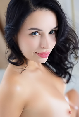 Milena Ray Lets Her Crisp White Shirt Fall Open To Expose Her Gorgeous Breasts