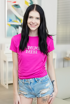 Bella Nova Caresses Herself Down Until Her Entire Body Is Primed To Cum