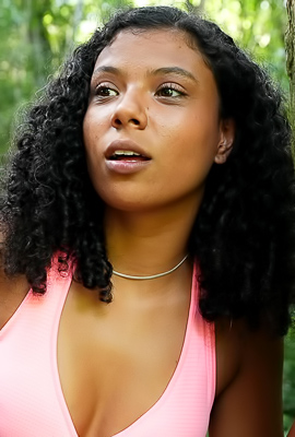 Nathy Oliveira Fucks Herself Harshly Outdoors On Natures Stage