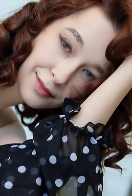 Helga Maiers Polka Dot Lingerie Hangs on Pinched Anticipation
